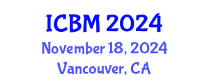 International Conference on Biomechanics (ICBM) November 18, 2024 - Vancouver, Canada