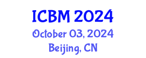 International Conference on Biomechanics (ICBM) October 03, 2024 - Beijing, China
