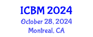 International Conference on Biomechanics (ICBM) October 28, 2024 - Montreal, Canada
