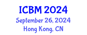International Conference on Biomechanics (ICBM) September 26, 2024 - Hong Kong, China