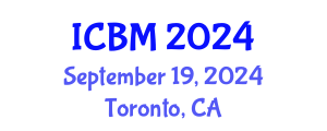 International Conference on Biomechanics (ICBM) September 19, 2024 - Toronto, Canada