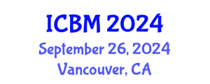 International Conference on Biomechanics (ICBM) September 26, 2024 - Vancouver, Canada