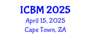 International Conference on Biomechanics (ICBM) April 15, 2025 - Cape Town, South Africa