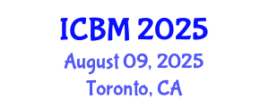 International Conference on Biomechanics (ICBM) August 09, 2025 - Toronto, Canada
