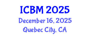 International Conference on Biomechanics (ICBM) December 16, 2025 - Quebec City, Canada