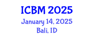 International Conference on Biomechanics (ICBM) January 14, 2025 - Bali, Indonesia