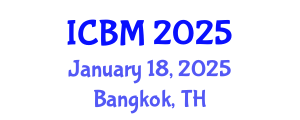International Conference on Biomechanics (ICBM) January 18, 2025 - Bangkok, Thailand
