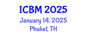 International Conference on Biomechanics (ICBM) January 14, 2025 - Phuket, Thailand