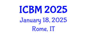 International Conference on Biomechanics (ICBM) January 18, 2025 - Rome, Italy