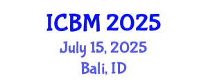 International Conference on Biomechanics (ICBM) July 15, 2025 - Bali, Indonesia