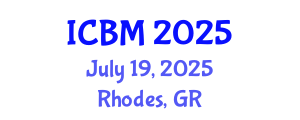 International Conference on Biomechanics (ICBM) July 19, 2025 - Rhodes, Greece