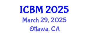 International Conference on Biomechanics (ICBM) March 29, 2025 - Ottawa, Canada