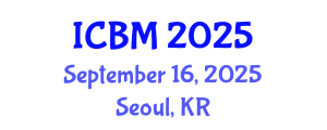 International Conference on Biomechanics (ICBM) September 16, 2025 - Seoul, Republic of Korea