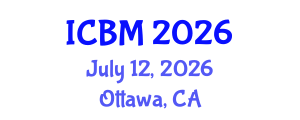 International Conference on Biomechanics (ICBM) July 12, 2026 - Ottawa, Canada