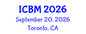 International Conference on Biomechanics (ICBM) September 20, 2026 - Toronto, Canada