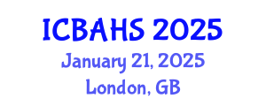 International Conference on Biomedical and Health Sciences (ICBAHS) January 21, 2025 - London, United Kingdom