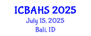 International Conference on Biomedical and Health Sciences (ICBAHS) July 15, 2025 - Bali, Indonesia