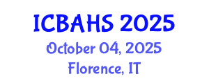 International Conference on Biomedical and Health Sciences (ICBAHS) October 04, 2025 - Florence, Italy