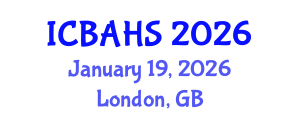 International Conference on Biomedical and Health Sciences (ICBAHS) January 19, 2026 - London, United Kingdom International Conference on Biomedical and Health Sciences (ICBAHS) January 19, 2026 - London, United Kingdom