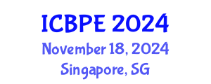 International Conference on Biomedical and Pharmaceutical Engineering (ICBPE) November 18, 2024 - Singapore, Singapore