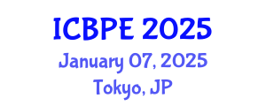 International Conference on Biomedical and Pharmaceutical Engineering (ICBPE) January 07, 2025 - Tokyo, Japan