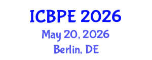 International Conference on Biomedical and Pharmaceutical Engineering (ICBPE) May 20, 2026 - Berlin, Germany