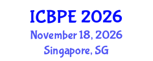 International Conference on Biomedical and Pharmaceutical Engineering (ICBPE) November 18, 2026 - Singapore, Singapore