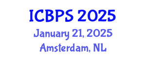 International Conference on Biomedical and Pharmaceutical Sciences (ICBPS) January 21, 2025 - Amsterdam, Netherlands