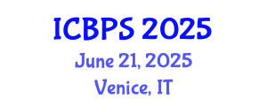 International Conference on Biomedical and Pharmaceutical Sciences (ICBPS) June 21, 2025 - Venice, Italy