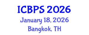 International Conference on Biomedical and Pharmaceutical Sciences (ICBPS) January 18, 2026 - Bangkok, Thailand