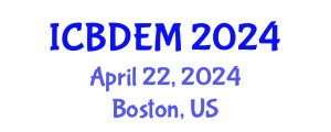International Conference on Biomedical Device Engineering and Materials (ICBDEM) April 22, 2024 - Boston, United States