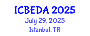 International Conference on Biomedical Electronics, Devices and Applications (ICBEDA) July 29, 2025 - Istanbul, Turkey