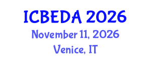 International Conference on Biomedical Electronics, Devices and Applications (ICBEDA) November 11, 2026 - Venice, Italy