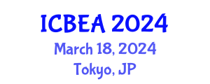 International Conference on Biomedical Engineering and Applications (ICBEA) March 18, 2024 - Tokyo, Japan International Conference on Biomedical Engineering and Applications (ICBEA) March 18, 2024 - Tokyo, Japan