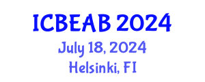 International Conference on Biomedical Engineering and Applied Biophysics (ICBEAB) July 18, 2024 - Helsinki, Finland