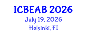 International Conference on Biomedical Engineering and Applied Biophysics (ICBEAB) July 19, 2026 - Helsinki, Finland