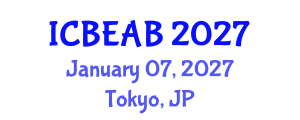 International Conference on Biomedical Engineering and Applied Biophysics (ICBEAB) January 07, 2027 - Tokyo, Japan International Conference on Biomedical Engineering and Applied Biophysics (ICBEAB) January 07, 2027 - Tokyo, Japan