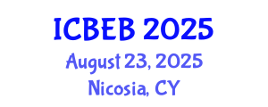International Conference on Biomedical Engineering and Biosensors (ICBEB) August 23, 2025 - Nicosia, Cyprus