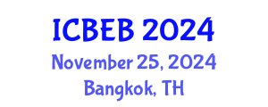 International Conference on Biomedical Engineering and Biotechnology (ICBEB) November 25, 2024 - Bangkok, Thailand