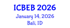 International Conference on Biomedical Engineering and Biotechnology (ICBEB) January 14, 2026 - Bali, Indonesia
