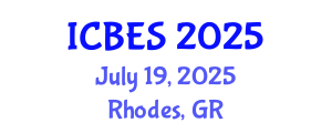 International Conference on Biomedical Engineering and Systems (ICBES) July 19, 2025 - Rhodes, Greece