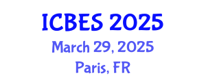 International Conference on Biomedical Engineering and Systems (ICBES) March 29, 2025 - Paris, France