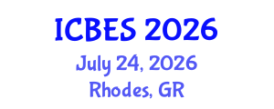 International Conference on Biomedical Engineering and Systems (ICBES) July 24, 2026 - Rhodes, Greece International Conference on Biomedical Engineering and Systems (ICBES) July 24, 2026 - Rhodes, Greece