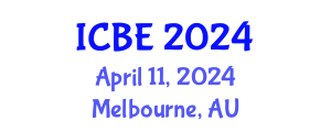 International Conference on Biomedical Engineering (ICBE) April 11, 2024 - Melbourne, Australia