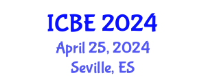 International Conference on Biomedical Engineering (ICBE) April 25, 2024 - Seville, Spain