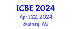 International Conference on Biomedical Engineering (ICBE) April 22, 2024 - Sydney, Australia