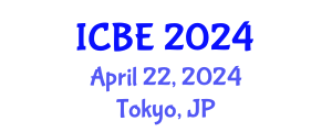 International Conference on Biomedical Engineering (ICBE) April 22, 2024 - Tokyo, Japan