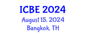 International Conference on Biomedical Engineering (ICBE) August 15, 2024 - Bangkok, Thailand