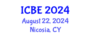 International Conference on Biomedical Engineering (ICBE) August 22, 2024 - Nicosia, Cyprus