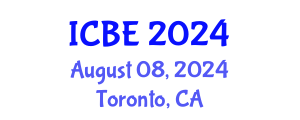 International Conference on Biomedical Engineering (ICBE) August 08, 2024 - Toronto, Canada